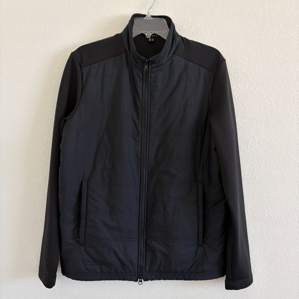 Theory Quilted Lightly Padded Jacket – Men’s Medium – Black